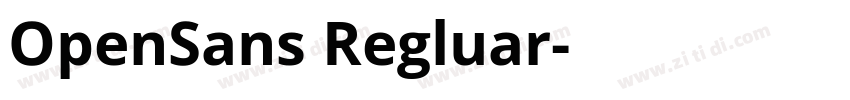 OpenSans Regluar字体转换